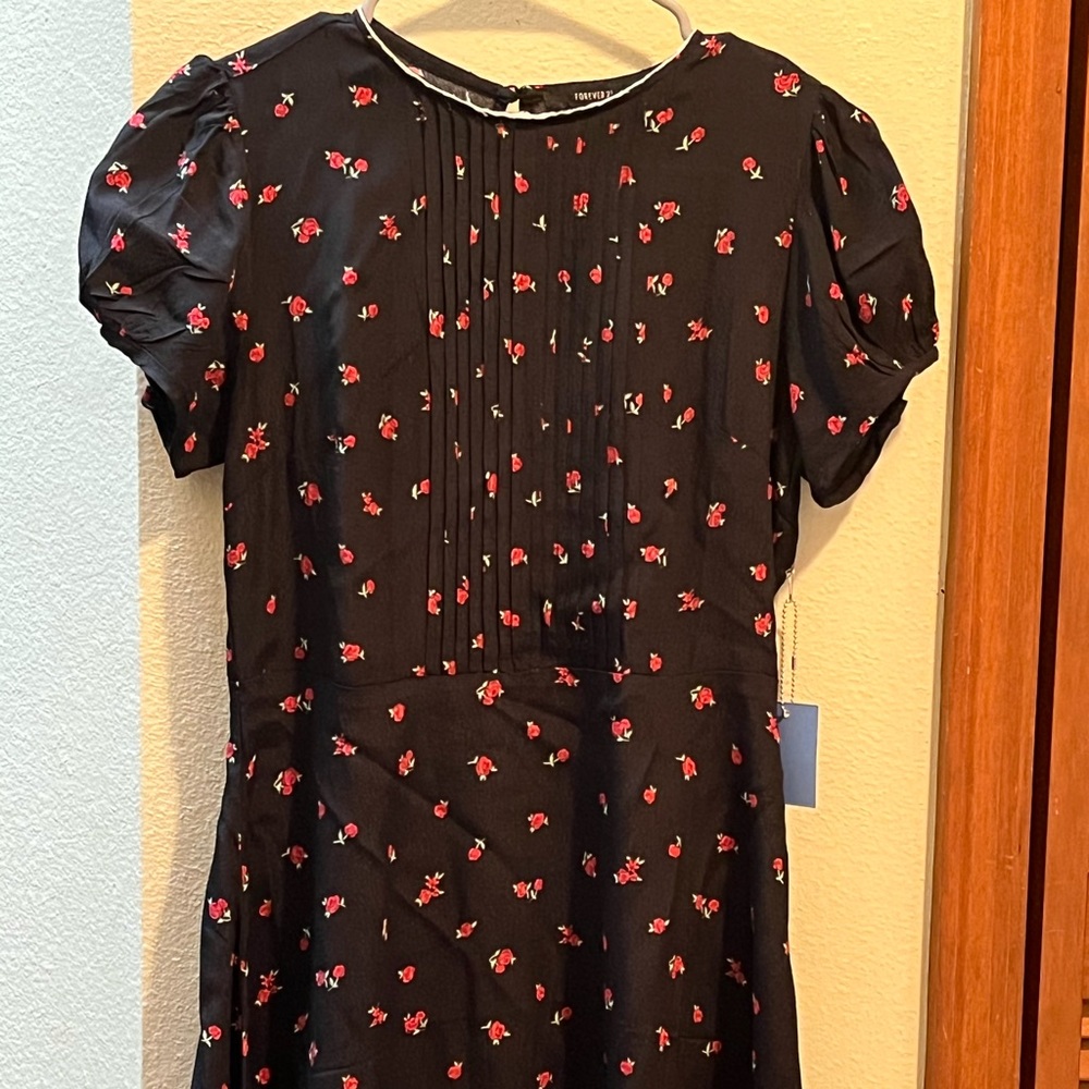 Forever 21 red flower dress
